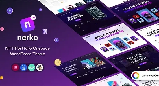 Nerko - NFT Portfolio WordPress Theme