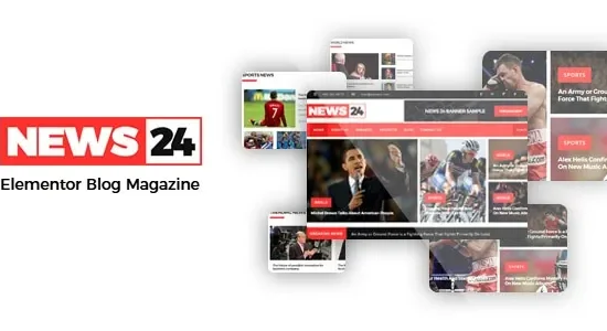 News24 – Elementor Blog Magazine