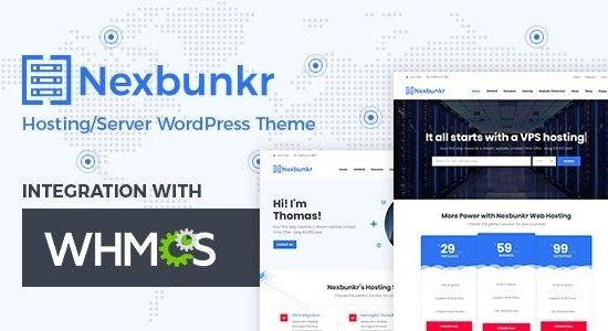 Nexbunker 1.8 – Hosting/Server WordPress Theme + WHMCS