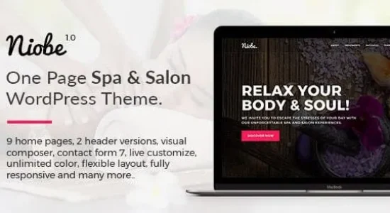 Niobe – Spa & Salon WordPress Theme
