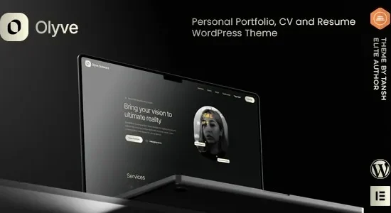 Olyve – Personal Portfolio WordPress Theme
