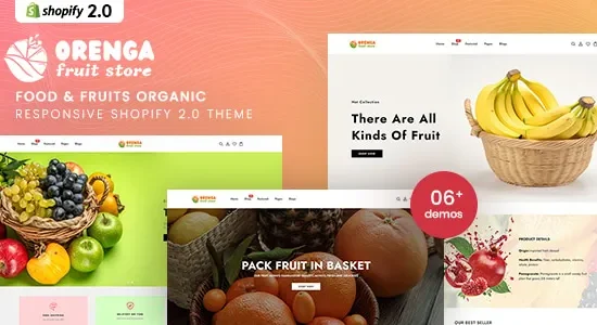 Orenga - Food & Fruits Organic Responsive Shopify 2.0 Theme