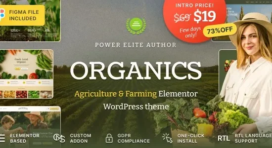 Organics – Agriculture & Food Farm WordPress Theme