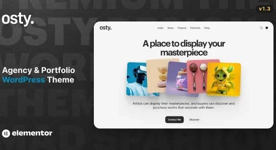 Osty – Creative Agency and Portfolio Theme