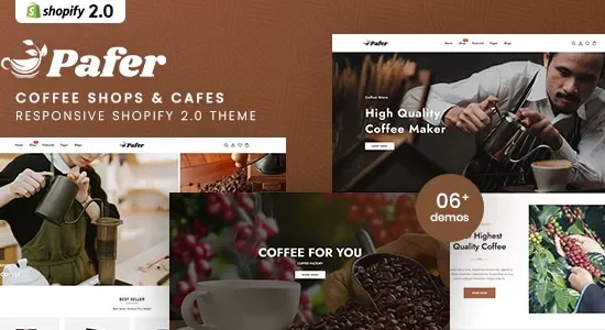 Pafer - Coffee Shops & Cafes Shopify 2.0 Theme
