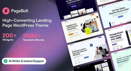 PageBolt – Landing Page WordPress Theme