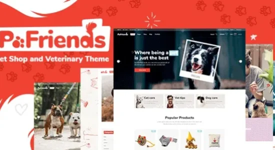 PawFriends – Pet Shop and Veterinary WordPress Theme
