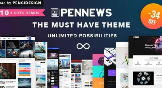 PenNews - News/ Magazine/ Business/ Portfolio/Reviews Landing AMP WordPress Theme