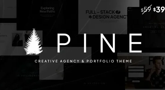 Pine - Creative Agency & Portfolio WordPress Theme