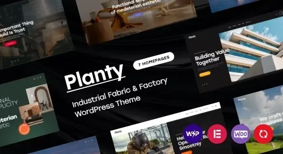 Planty - Industrial Fabric & Factory WordPress Theme