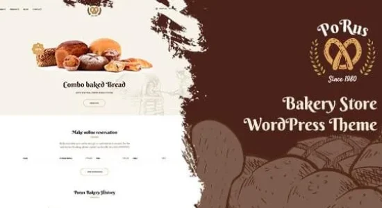 Porus - Bakery Store WordPress Theme