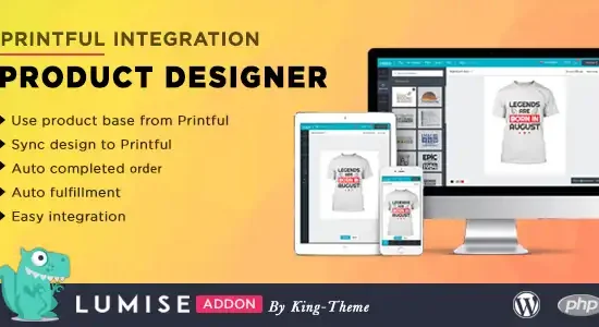 Printful Integration Addon for Lumise Product Designer