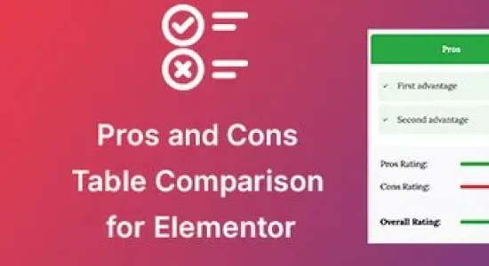 Pros & Cons Widget for Elementor