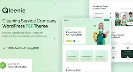 Qleenie – Cleaning Service Company FSE WordPress Theme