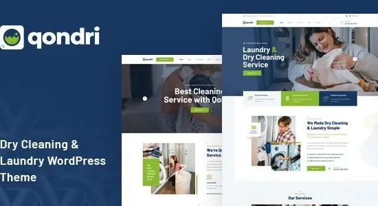 Qondri - Dry Cleaning & Laundry Services Wordpress Theme