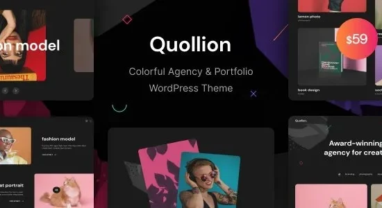 Quollion - Colorful Agency & Portfolio WordPress Theme