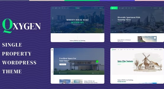 Qxygen – Single Property WordPress Theme
