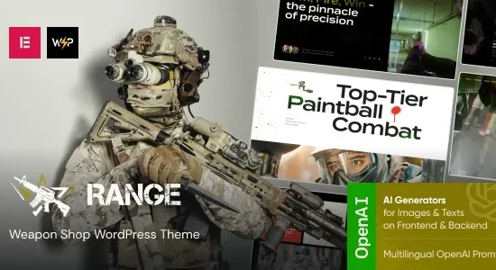 Range – Weapon Shop WordPress Theme