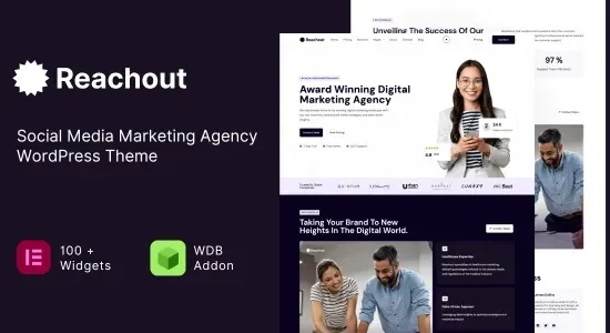Reachout – Social Media Marketing Agency WordPress Theme