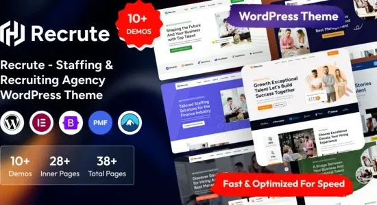 Recrute – Staffing & Recruiting Agency WordPress Theme