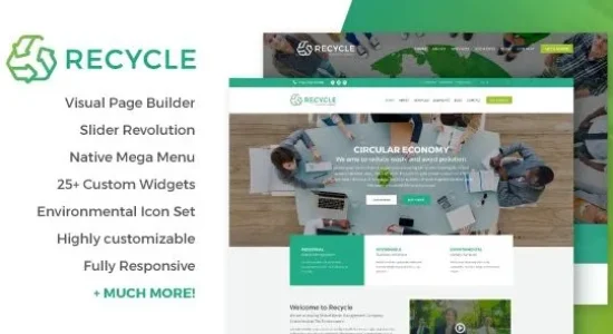 Recycle – Environmental & Green Business WordPress Theme