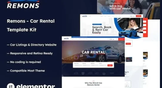 Remons - Booking Rental Theme WordPress