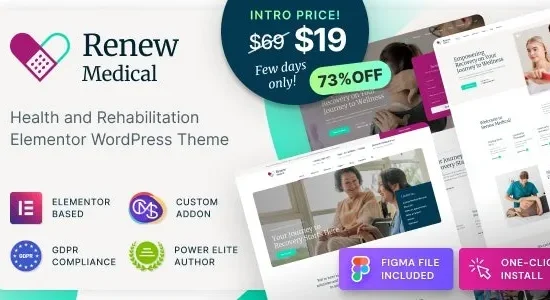Renew Medical 1.0.7 – Physiotherapy & Rehabilitation Clinic Medical WordPress Theme