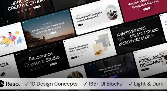 Resonance – Creative Modern Agency, Freelancer & Portfolio WordPress Theme
