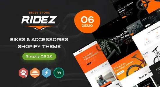 Ridez – Bike & Accessories Shopify Theme OS 2.0