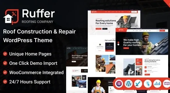 Ruffer - Roof Construction & Repair WordPress Theme