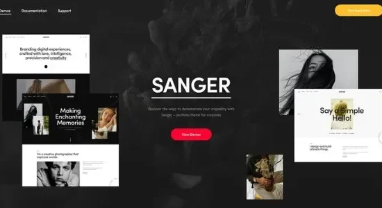 Sanger 1.24 – Personal Portfolio for Creatives Theme