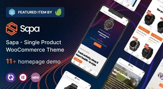 Sapa – Product Landing Page WooCommerce Theme