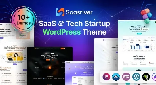 SassRiver - SaaS & Tech Startup WordPress Theme