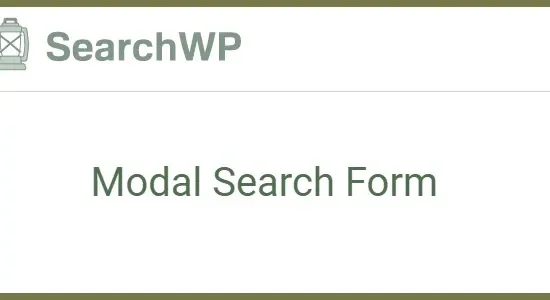 SearchWP Modal Search Form