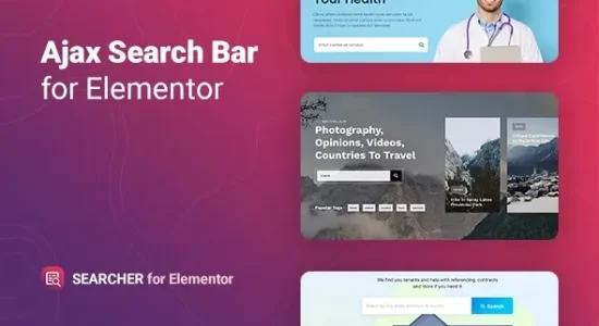 Searcher 1.0.3 – Ajax Search for Elementor