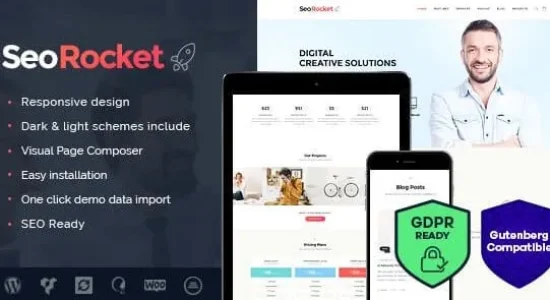Seo Rocket - Advertising & Marketing WordPress Theme