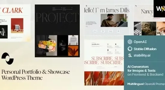 Showmax - Personal Portfolio & Showcase WordPress Theme