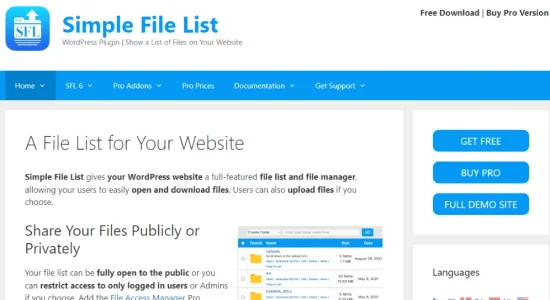 Simple File List Pro