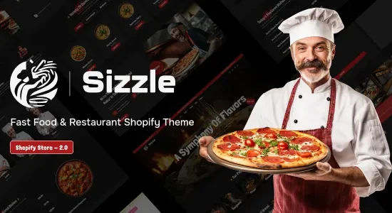 Sizzle - Fast Food & Restaurant Shopify Theme