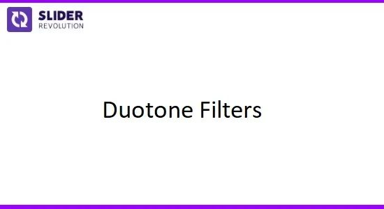 Slider Revolution Duotone Filters