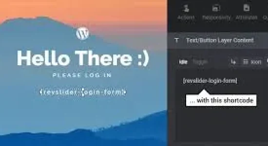 Slider Revolution Login Page Add-on