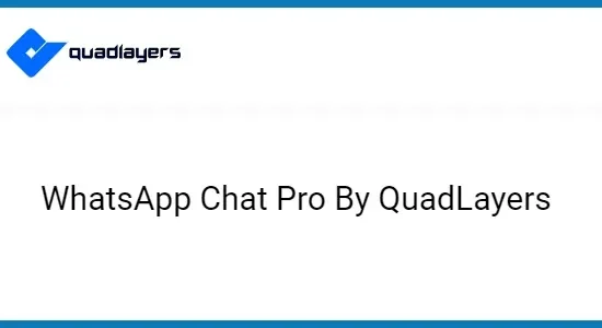 Social Chat WhatsApp Chat Pro By QuadLayers