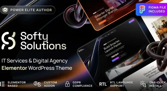 Softy Solutions – IT Services & Digital Agency WordPress Theme