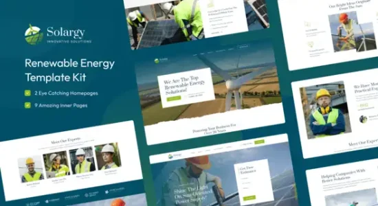 Solargy Solar & Alternative Energy Elementor Template Kit