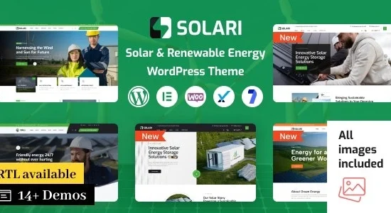 Solari Ecology & Solar Energy WordPress Theme