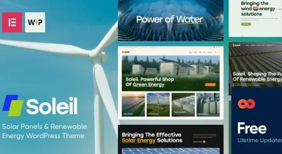 Soleil – Solar Panels & Renewable Energy WordPress Theme