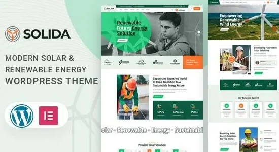 Solida 1.0.1 – Solar & Renewable Energy WordPress Theme