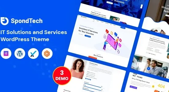 SpondTech 1.0.9 – IT Solutions And Services WordPress Theme