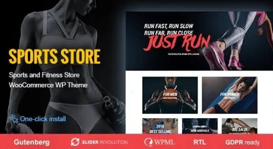 Sports Store – Sports Clothes & Fitness Equipment Store Theme