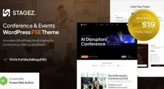 Stagez – Conference and Event FSE WordPress Theme